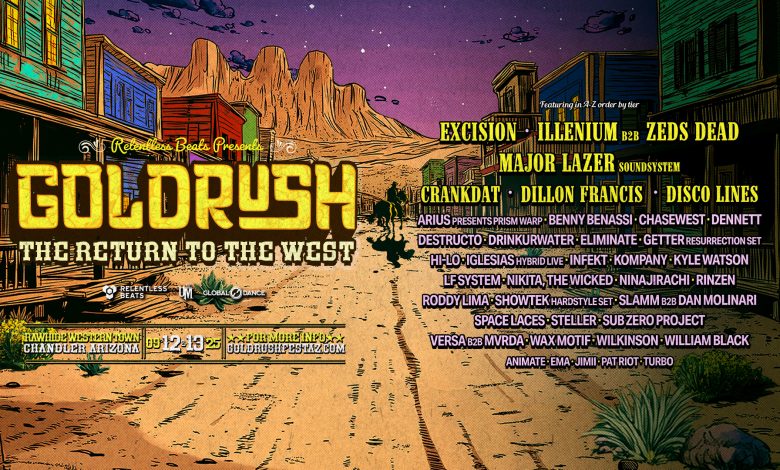Goldrush Music Festival 2026 lineup at Rawhide in Chandler